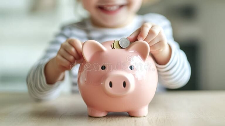 Como Abrir Conta Poupança Para Bebê na Caixa Econômica Federal 2 bebe sorrindo com cofrinho colorido