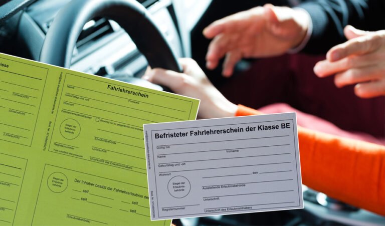 carteira de motorista e documentos do carro juntos