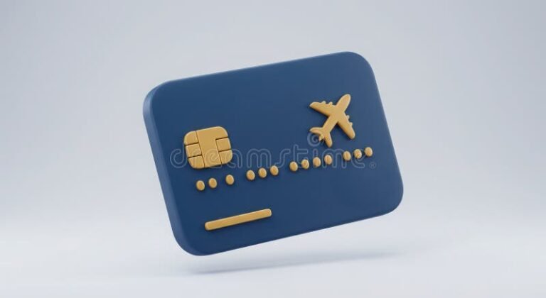 cartoes de credito com icones de aviao