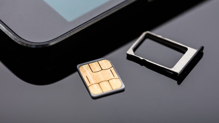 chip de celular ao lado de cpf e cartao sim