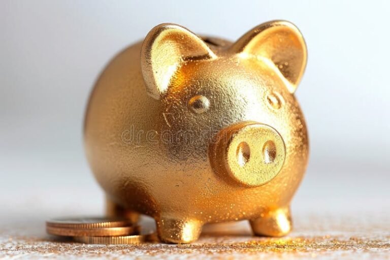 Como Ter Acesso ao Pé de Meia para Garantir Sua Segurança Financeira 1 cofrinho dourado com moedas brilhantes crescendo