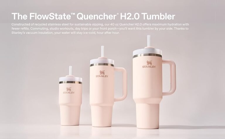 copo stanley em varias capacidades lado a lado