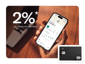 dois smartphones mostrando app bancario conjunto