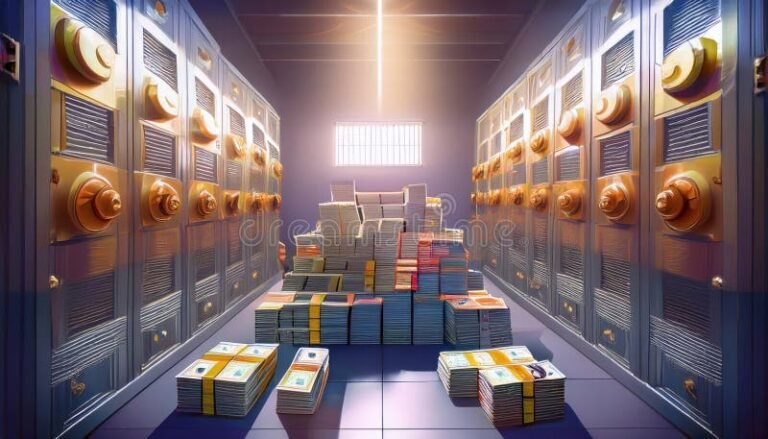 Quais Bancos Oferecem CDB com Maior Limite de Crédito Disponível 2 grafico visual de cofres de banco coloridos variados