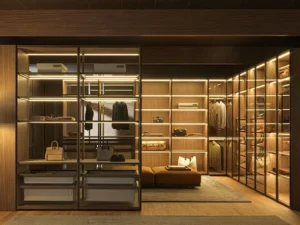 guarda roupa moderno em loja de moveis