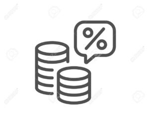 ilustracao de dinheiro com simbolo de imposto