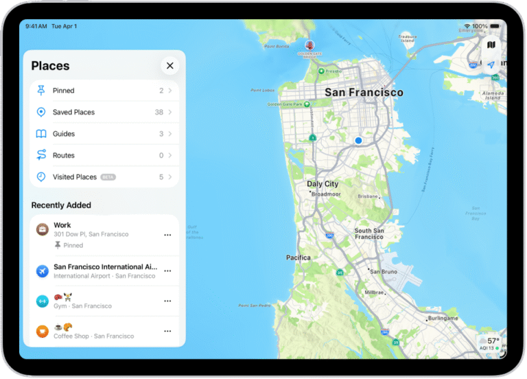 ilustracao de localizacao de iphone em mapa digital