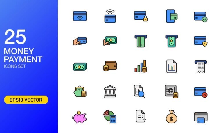 logo de bancos digitais com icones de pagamento pix