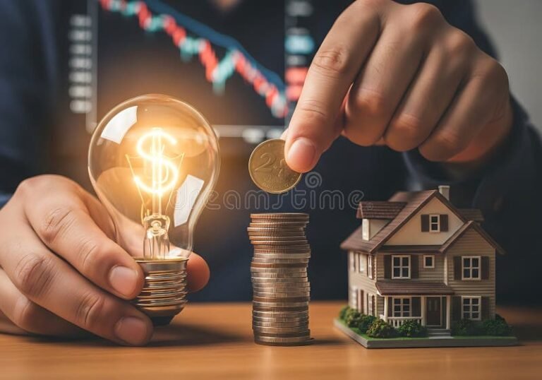 Como Fazer Financiamento Urgente Sem Comprometer Suas Dívidas 2 maos segurando casa e cifroes brilhantes