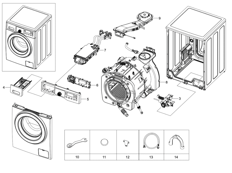 Onde Comprar Peças para Máquina de Lavar Samsung com Segurança 2 pecas para maquina de lavar samsung organizadas
