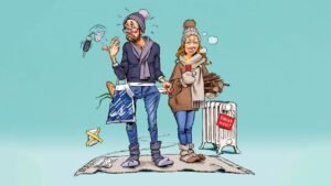 pessoa feliz rasgando boleto de divida