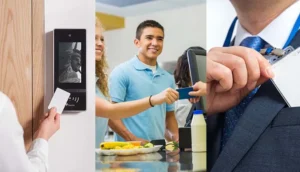 pessoa trabalhando em home office com cracha