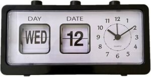 relogio com calendario ao lado ambiente de trabalho