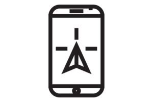 smartphone com icone da play store aberto