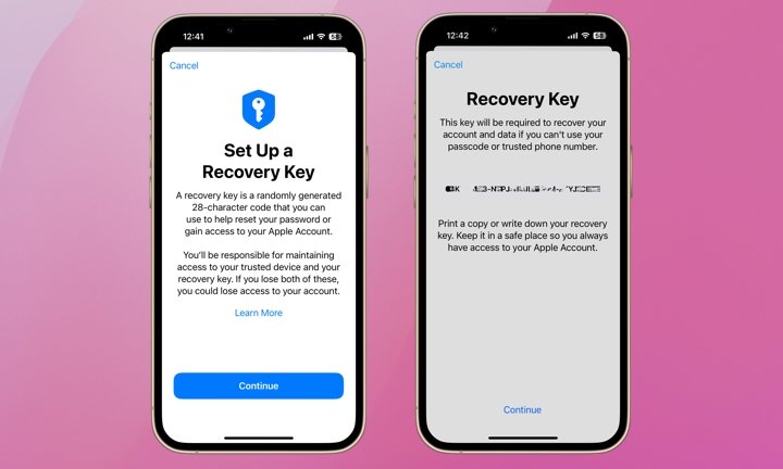 smartphone mostrando tela de recuperacao de conta
