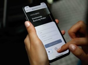 tela de check in digital em dispositivo movel