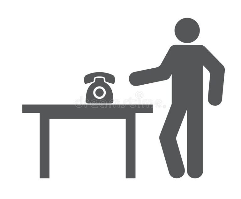 telefone classico com icone de atendimento